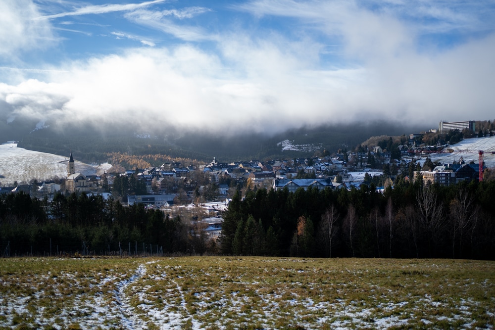 Aussicht auf Oberwiesenthal